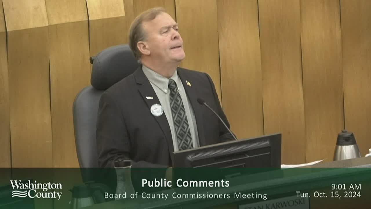 Washington County Board Meeting 10.15.24