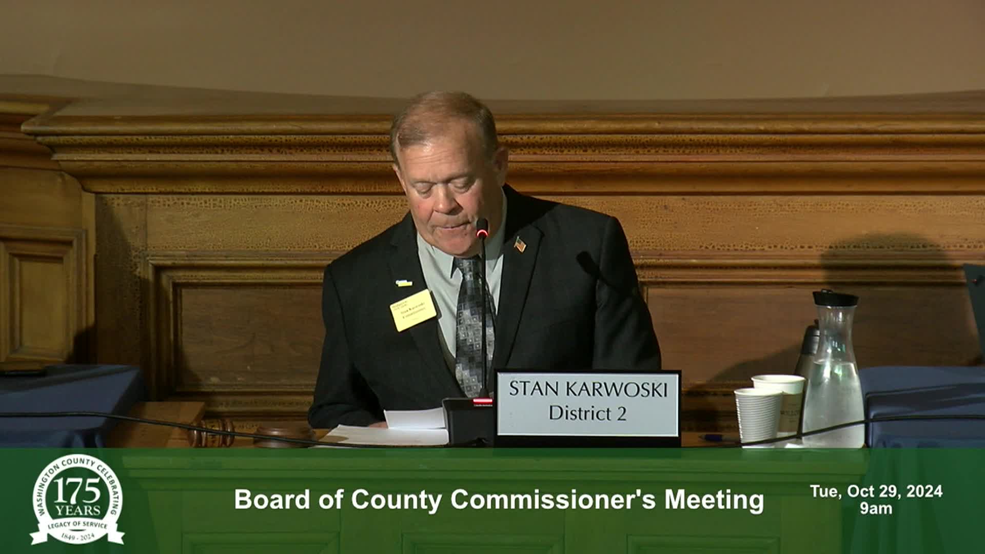 Washington County Board Meeting 102924