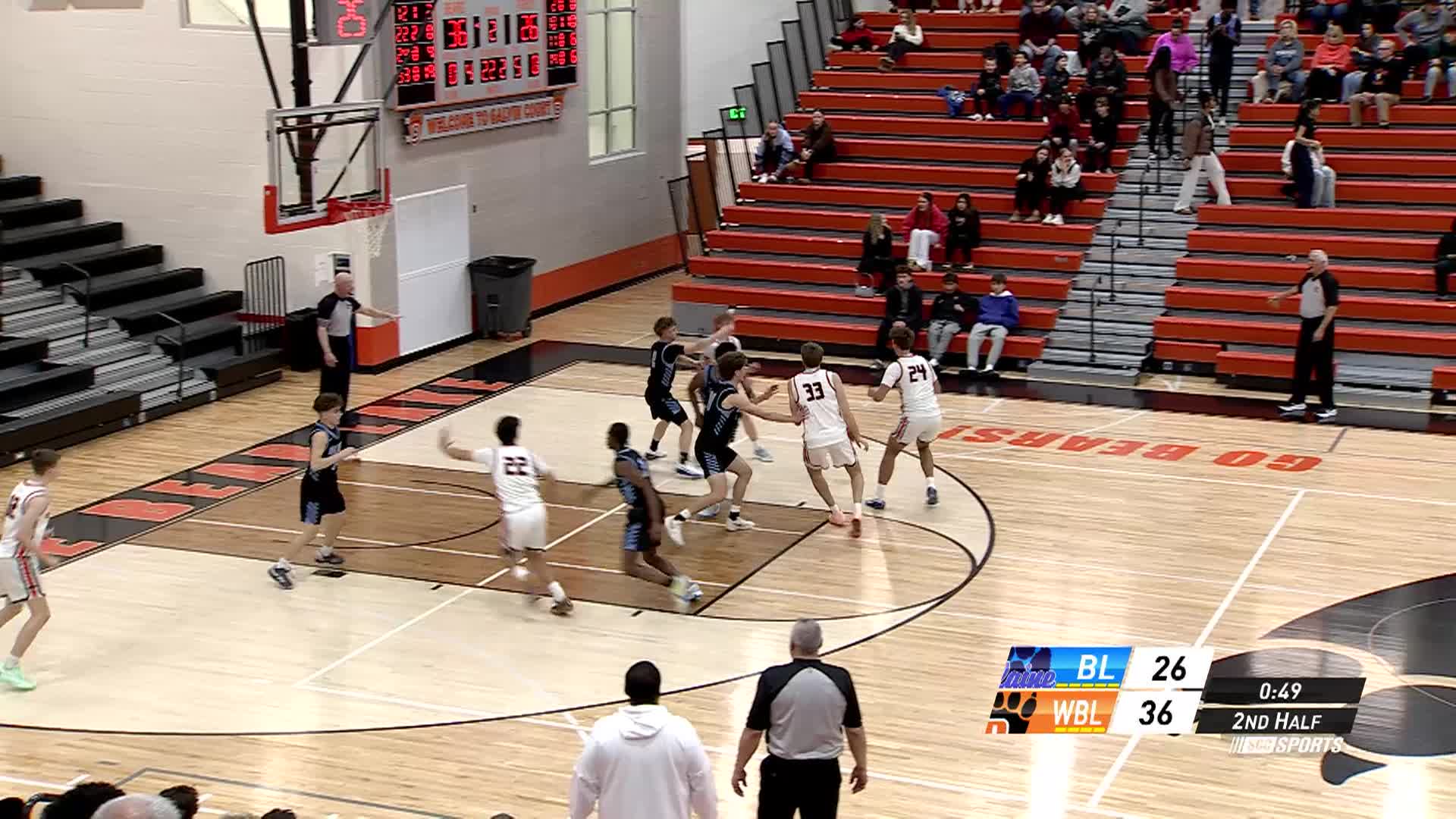 B. Basketball WBL vs Blaine - December 30, 2025