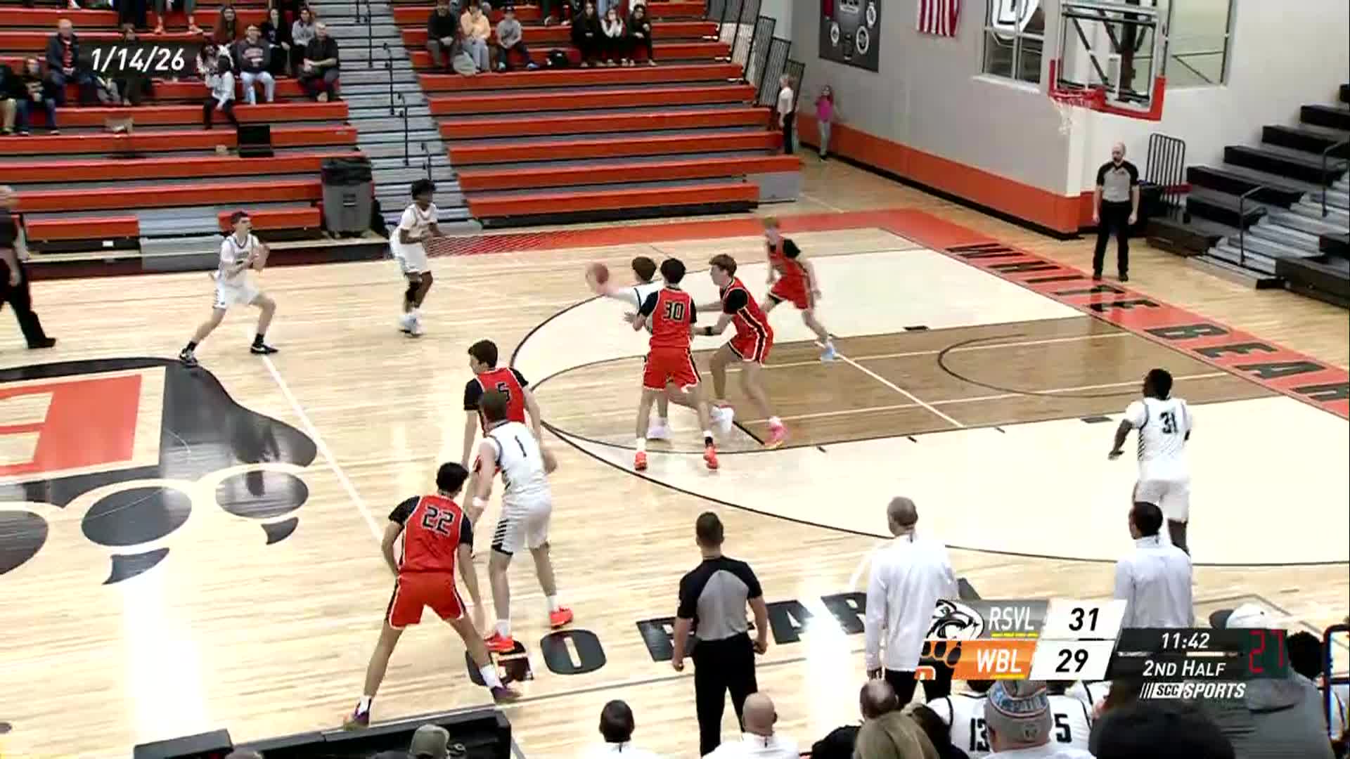 B.B WBL vs Roseville January 14 2026