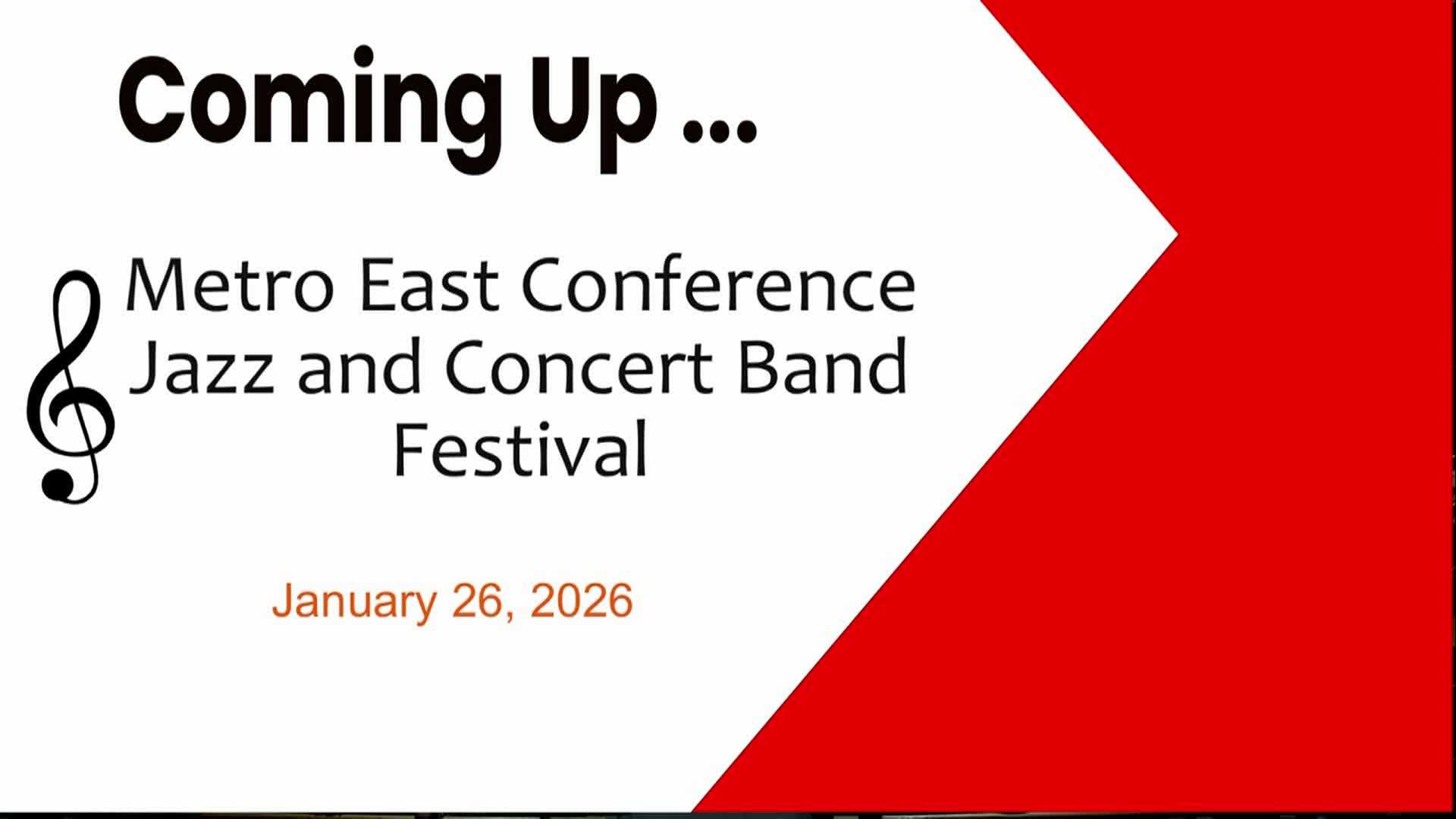 Metro East All Conference Concert January 26 2026