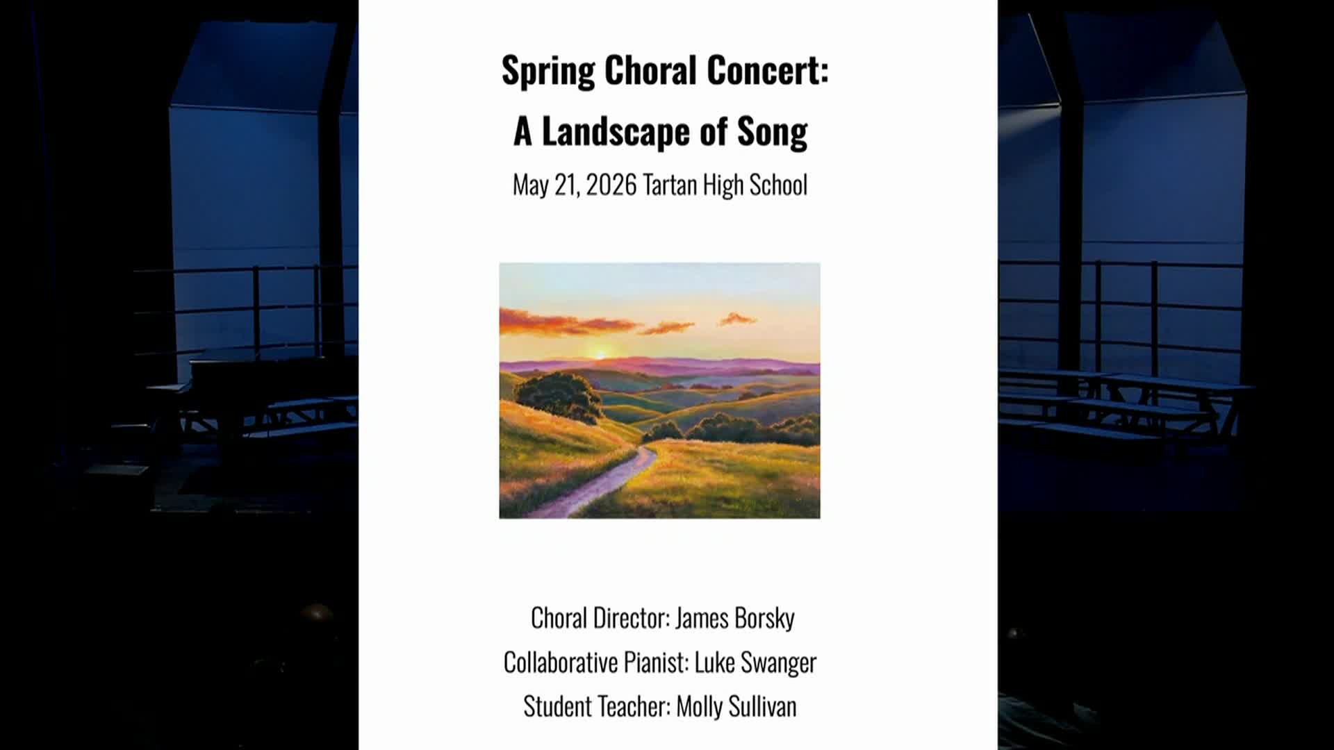 Tartan High School Choir Spring Choral Concert A Landscape of Song May 21 2026